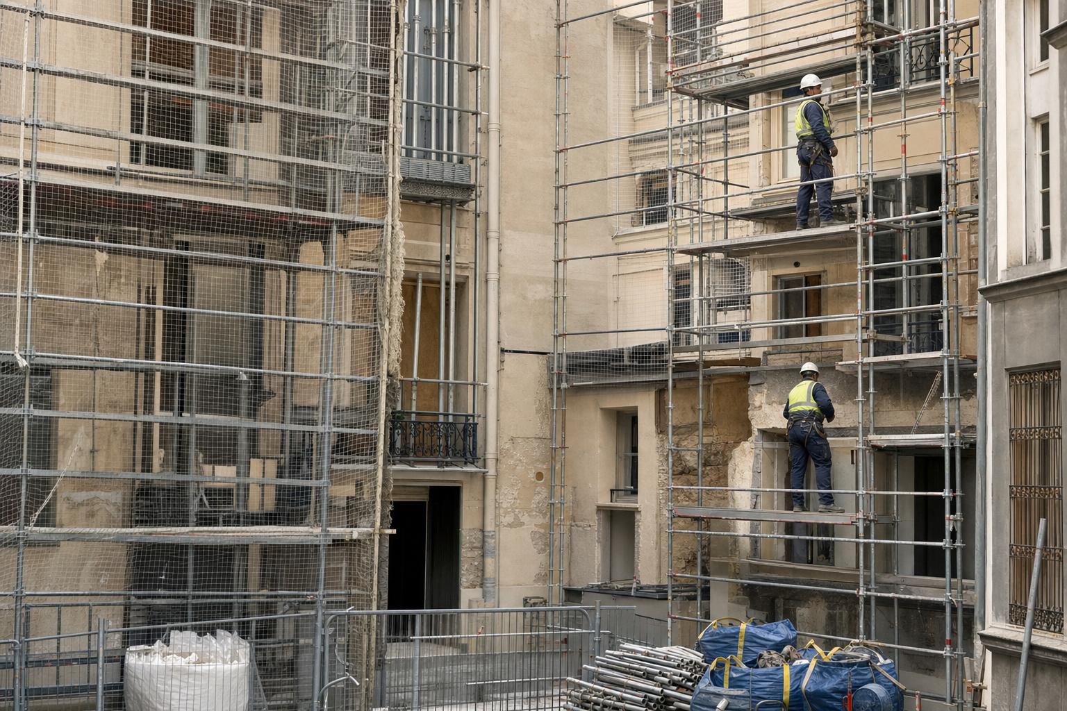 Réhabilitation après péril à Saint-Denis